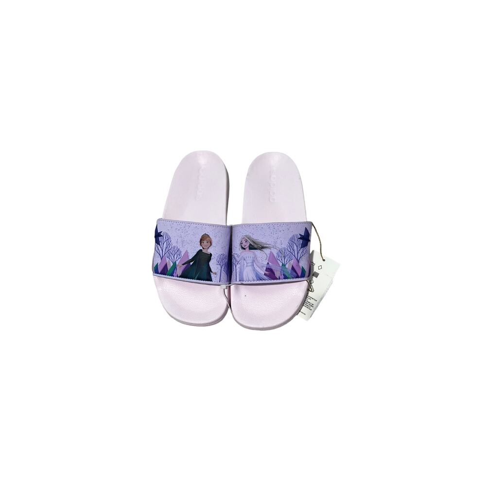 Adidas X Disney Kids' Frozen Adilette Shower Slides - Size 3 NWT